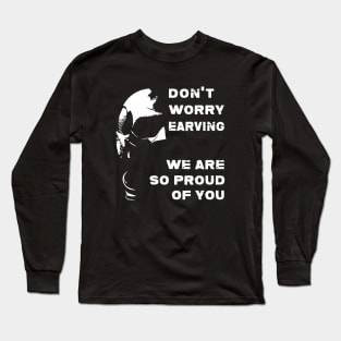 Black Noir Buster Beaver Quote Long Sleeve T-Shirt